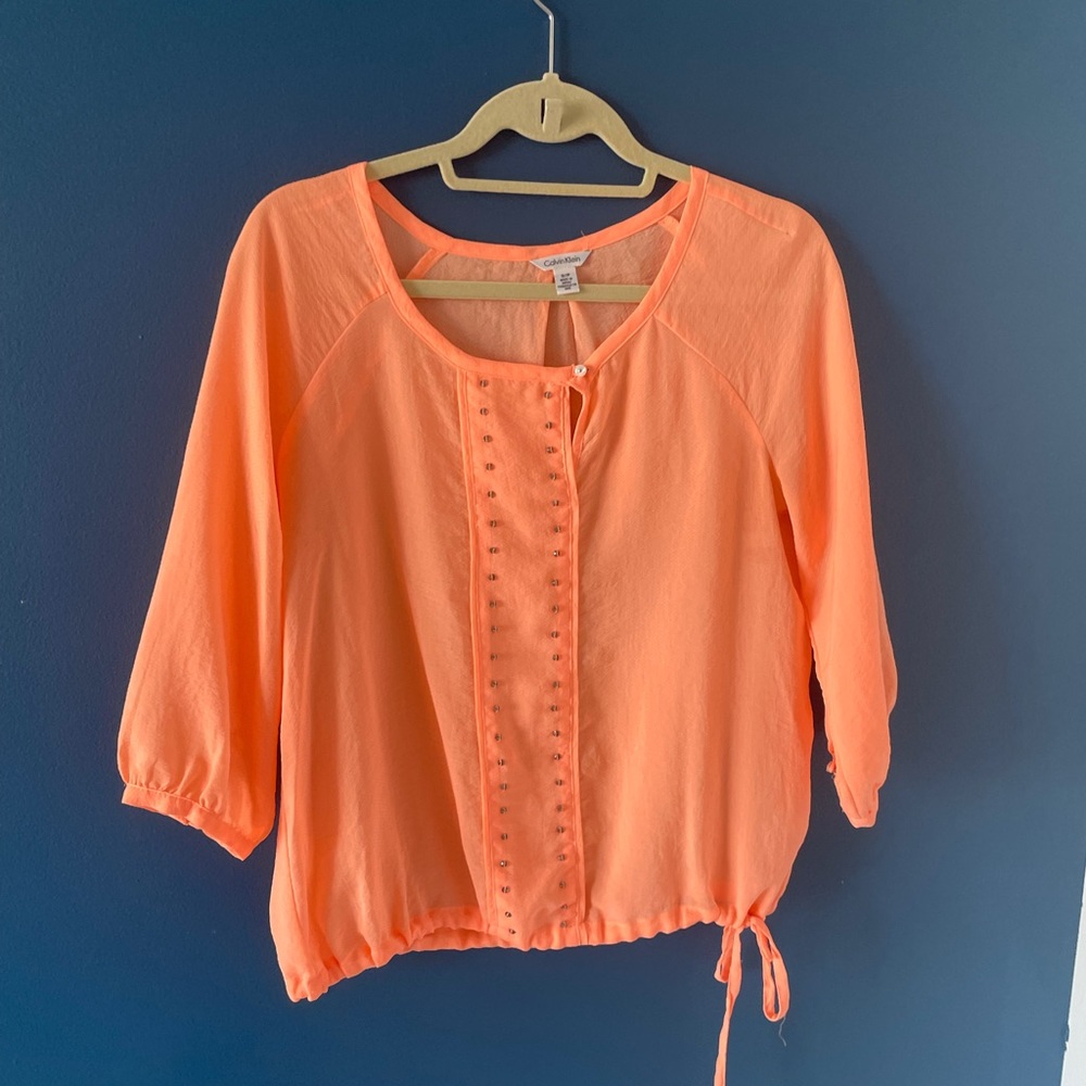 Peach Calvin Klein Top